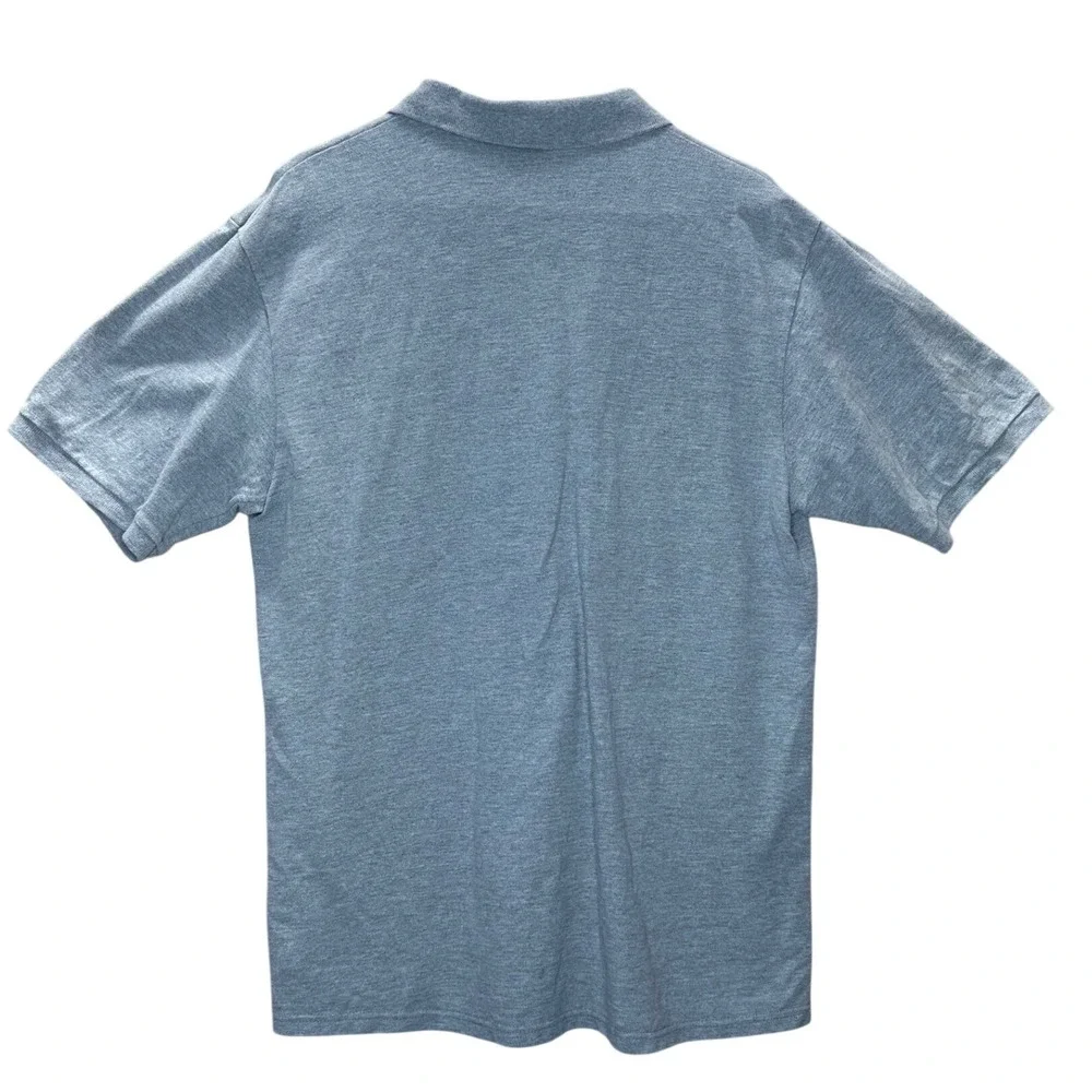 Vintage Hanes Men's Gray‎ Embroidered Bee Hornet Polo Shirt Short Sleeve Large